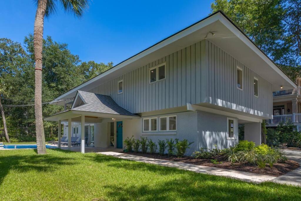 Luxury Beach House - 2Min Walk To Beach - Private Pool - Group & Dog Friendly Hilton Head Island Zewnętrze zdjęcie