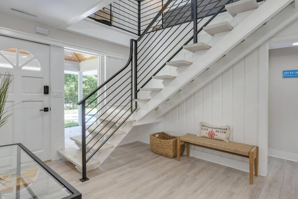 Luxury Beach House - 2Min Walk To Beach - Private Pool - Group & Dog Friendly Hilton Head Island Zewnętrze zdjęcie