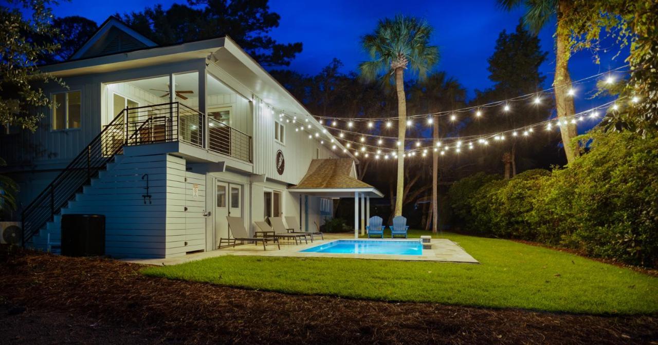 Luxury Beach House - 2Min Walk To Beach - Private Pool - Group & Dog Friendly Hilton Head Island Zewnętrze zdjęcie