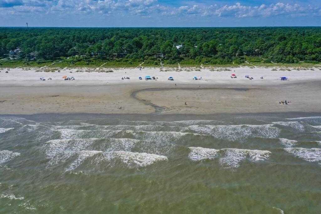 Luxury Beach House - 2Min Walk To Beach - Private Pool - Group & Dog Friendly Hilton Head Island Zewnętrze zdjęcie