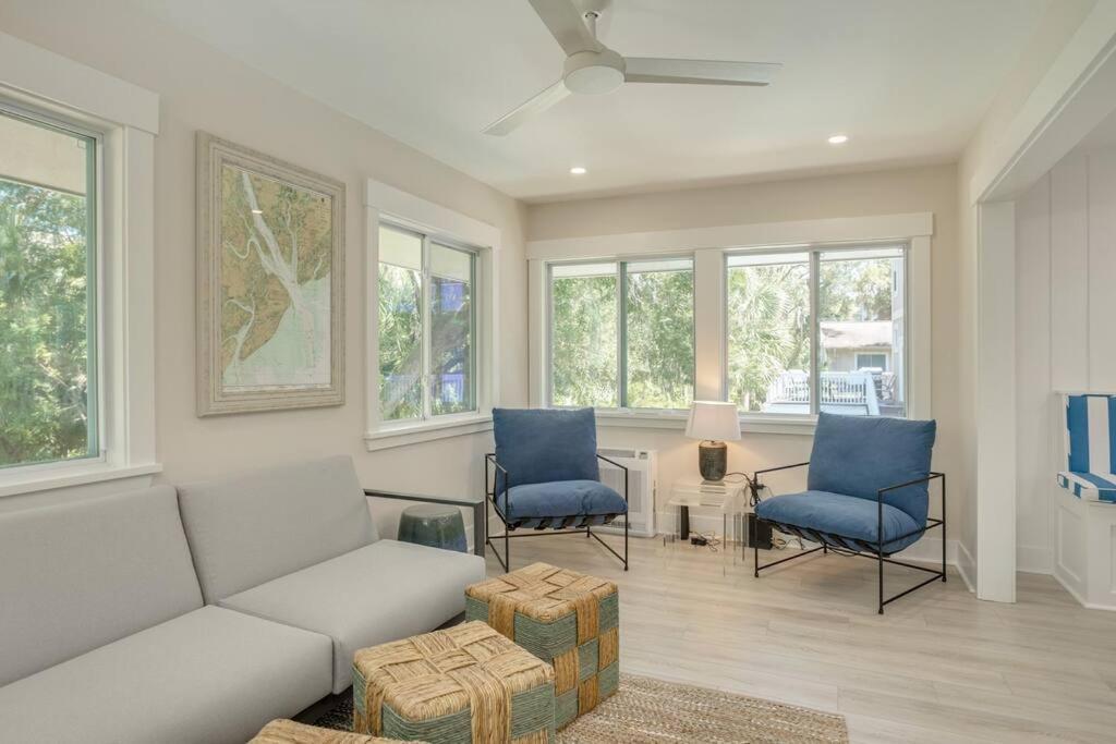 Luxury Beach House - 2Min Walk To Beach - Private Pool - Group & Dog Friendly Hilton Head Island Zewnętrze zdjęcie